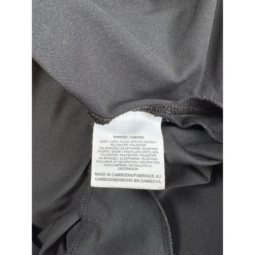 Athletic‎ Nike Womens Medium Skort Black Dri-FIT Tennis Golf Built-in Shorts
